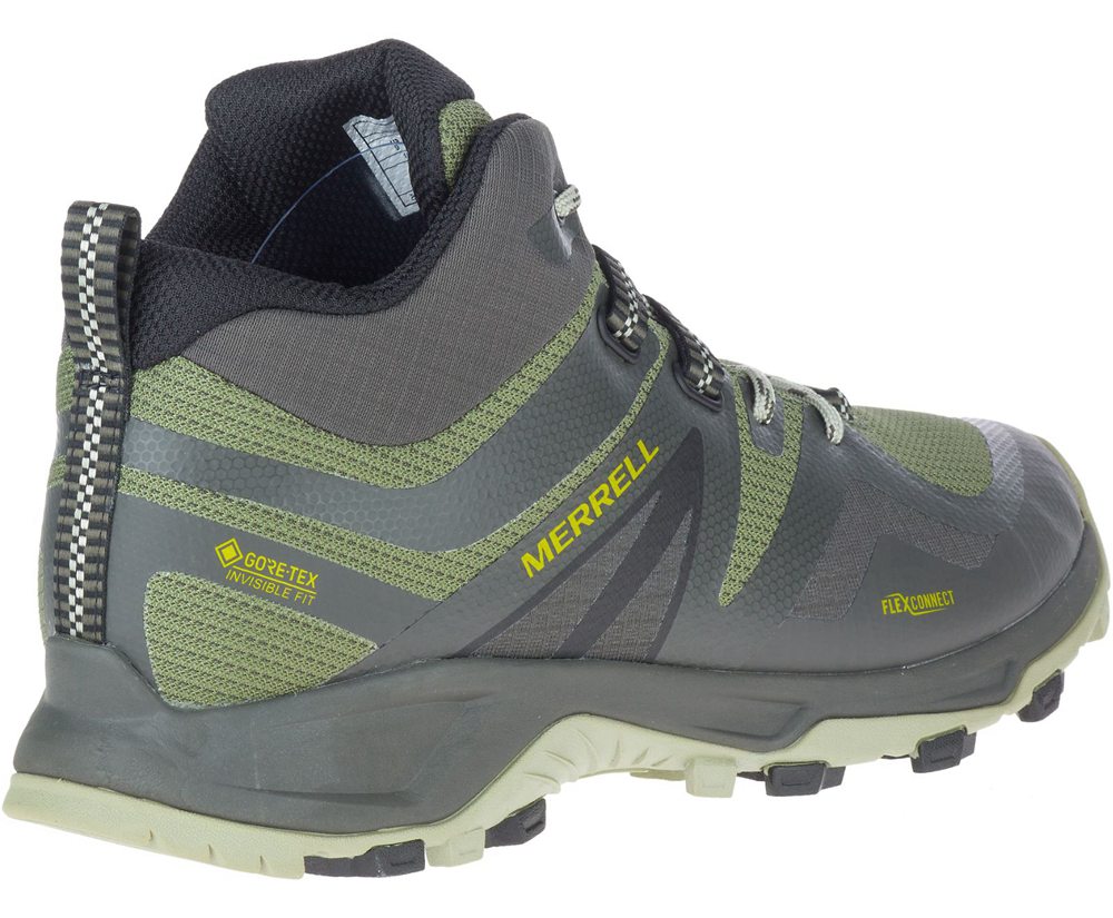 Botas Homem - Merrell Mqm Flex 2 Mid Gore-Tex® - Verde Oliva - WHR170265